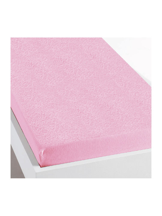 Go Smart Home Bettlaken für Einzelbett mit Gummiband 100x200+30cm. Pink