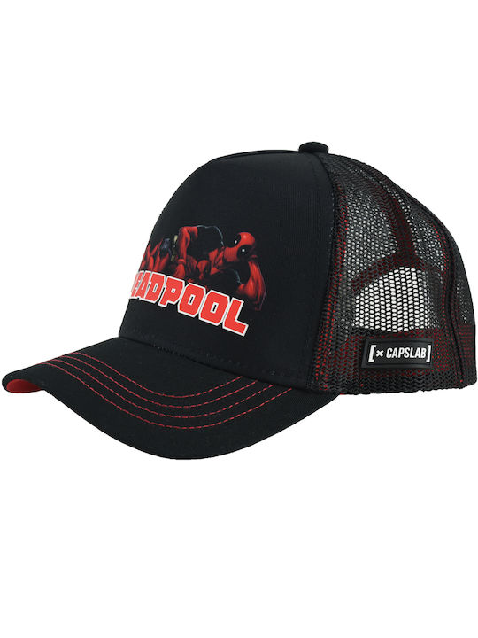 Capslab Marvel Deadpool Men's Trucker Cap Black