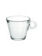 Borgonovo Conic Glass Espresso Cup Set 80ml Transparent