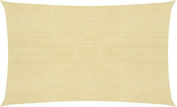 vidaXL Πανί Σκίασης Μπεζ 2.5x5m