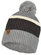 Buff Elon Ribbed Beanie Cap Gray 126464.914.10.00