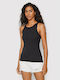 Levi's Women's Athletic Cotton Blouse Sleeveless Black