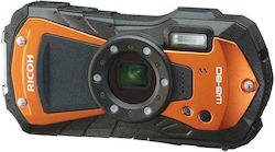 Ricoh WG-80 Compact Φωτογραφική Μηχανή 16MP Οπτικού Ζουμ 5x με Οθόνη 2.7" και Ανάλυση Video 1920 x 1280 pixels Πορτοκαλί