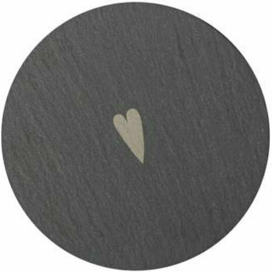 Raeder Round Stone Black Coasters 10cm 2pcs RD