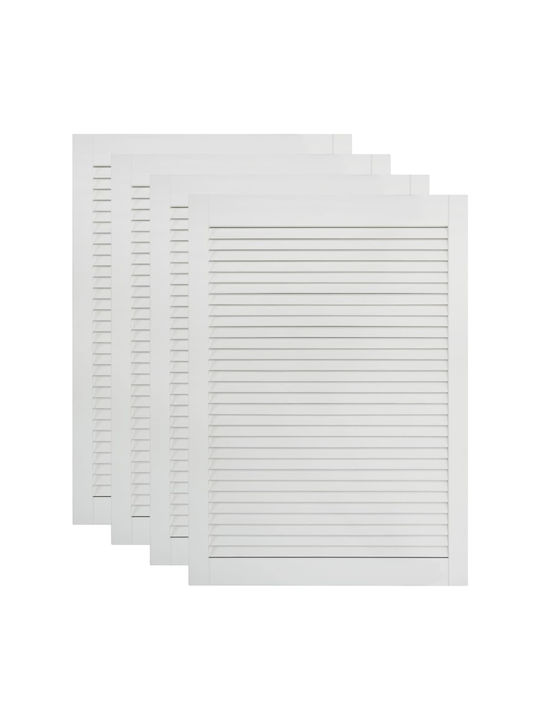 vidaXL Rectangular Bookcase Door made of Solid ...