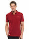 Polo Herrenbluse Kurzarm Burgundisch