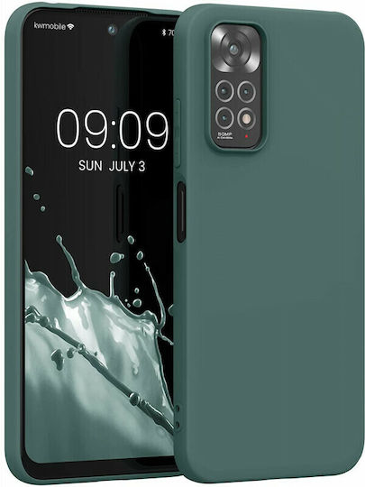 KWmobile Back Cover Silicone 1.3mm Blue Green (Redmi Note 11 / 11S 4G)