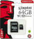 Kingston Canvas Select microSDHC 64GB Clasa 10 ...