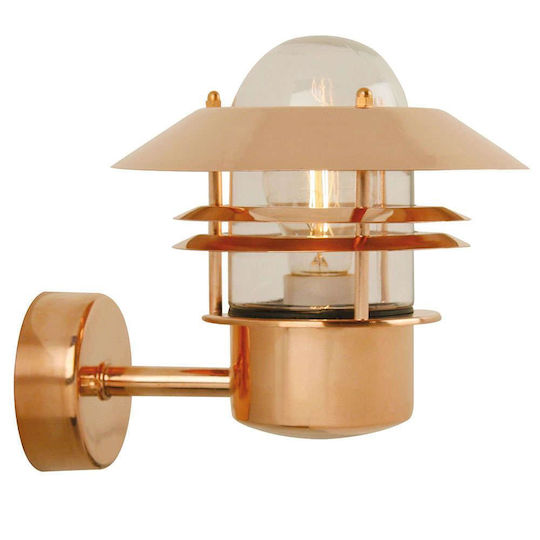 Nordlux Blokhus Lumină de exterior cu abajur montată pe perete E27 IP54 25x23εκ.