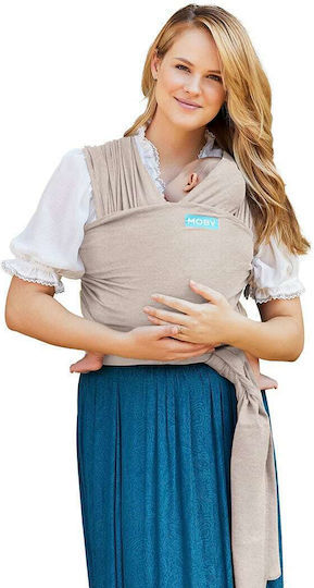 Moby Marsupiu Wrap Elements cu Greutate Maximă 15kg Taupe