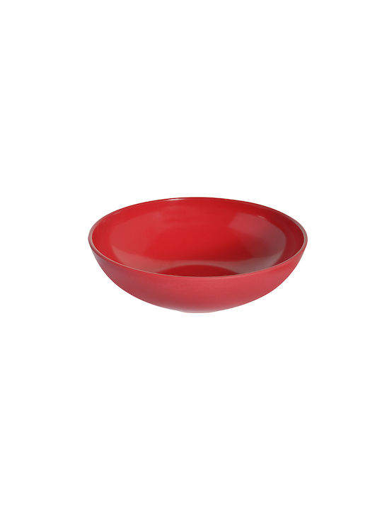 Evivak Melamine Salad Bowl Red 20x20cm