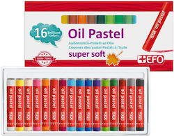 +Efo Oil Pastels Super Soft 16colours 325416