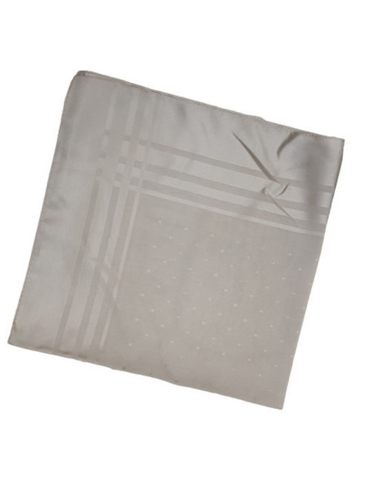 Quadratisches Tuch 50cm beige/grau (Elefant) mit Mustern