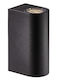 Nordlux Asbol Wall-Mounted Outdoor Spot Light LED IP44 6.5W Double Beam 9.5x15x15εκ.