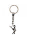 Handmade Keychain Metallic Silver