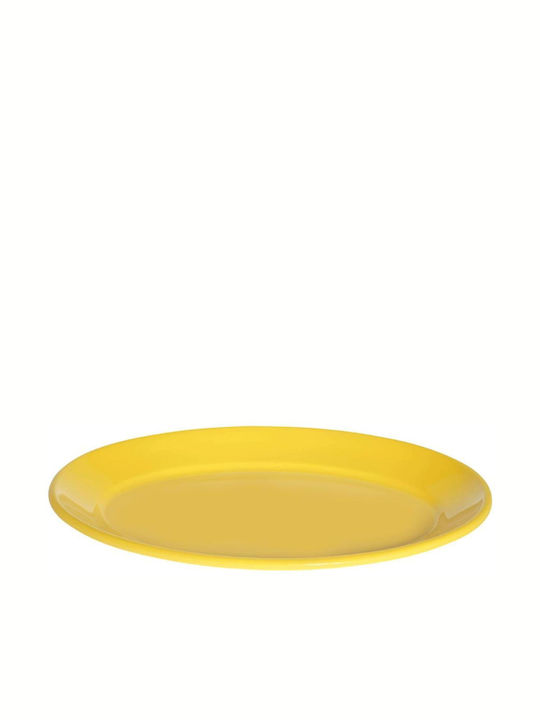 Evivak Melaware Νο.57 Platou de Servire Oval Plastic Galbenă 34x23.5buc 1buc