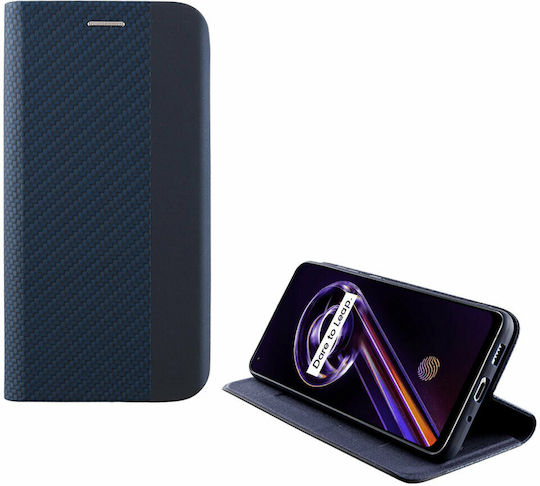 Idol 1991 Elite Anti-RFID Книга Изкуствена кожа Син (Realme 9 5G / 9 Pro)