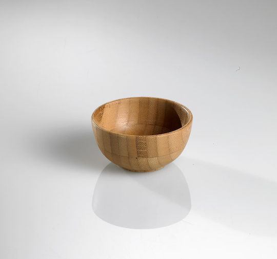 Leone Servierschalen Rund aus Bambus Braune mit Durchmesser 8cm 4 Stück