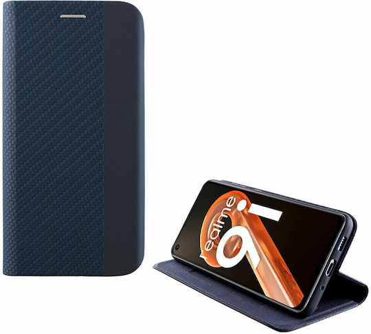 Idol 1991 Elite Anti-RFID Buchen Sie Synthetisches Leder Blau (Realme 9i)