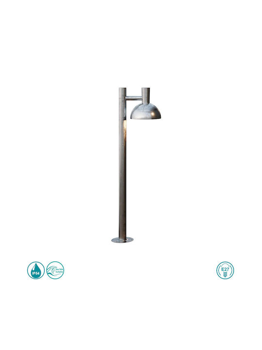 Nordlux Arki Outdoor Floor Lamp Small Post IP54 for E27 Silver
