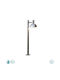 Nordlux Arki Outdoor Floor Lamp Small Post IP54 for E27 Silver