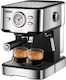 Hibrew H5 Μηχανή Espresso 1050W Πίεσης 20bar Ασημί