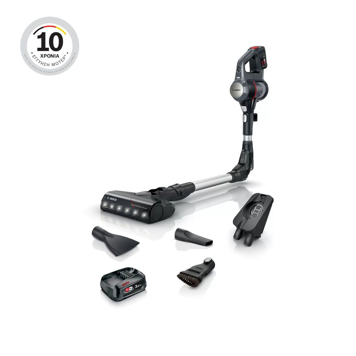 Bosch Unlimited 7 Επαναφορτιζόμενη Σκούπα 2 σε 1 Stick & Χειρός 18V Μαύρη