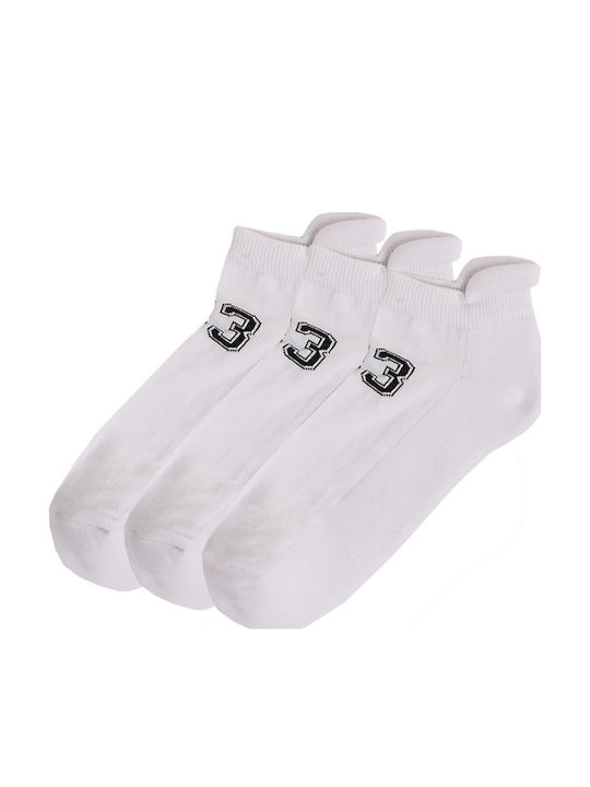 ME-WE Herren Einfarbige Socken Weiß 3Pack