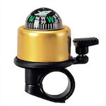 07932 Bicycle Bell Gold with Compass