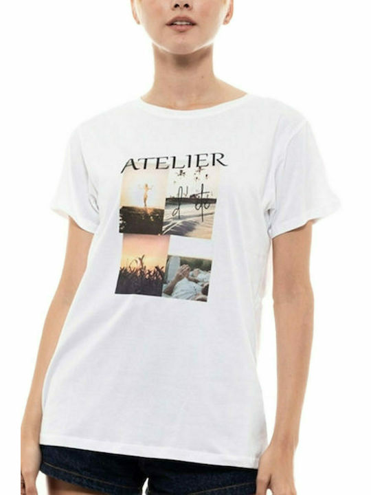 Splendid Femeie Tricou Alb