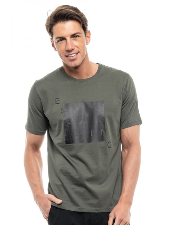 Splendid Men's Short Sleeve T-shirt Khaki