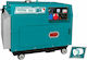 Total Trifazică Generatoare silențioase Generator Petrol cu Autostart, Roți și Putere Maximă 5kVA