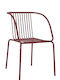 Gartenstühle Metallisch Urania Burgundisch 57x53x81cm