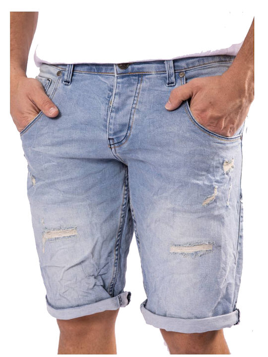 Senior Men's Shorts Jeans Light Blue