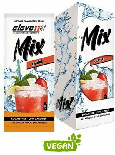Eleven Fit Χυμός σε Σκόνη Mix Caribe Mojito Φράουλα Χωρίς Ζάχαρη 9gr 12τμχ