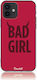 Bad Girl Back Cover Silicone Red (iPhone 12 / 12 Pro)