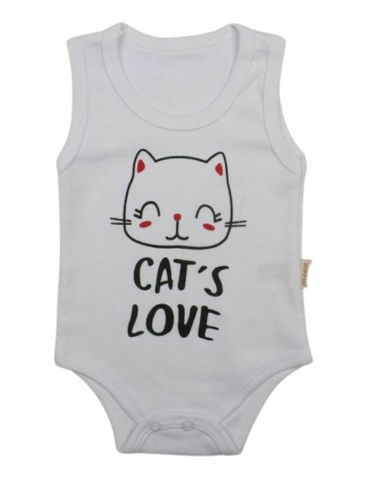 beBio Cat's Love Κορμάκι Λευκό