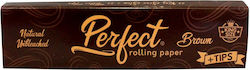 Perfect Brown Χαρτάκια King Size με Τζιβάνες 33 φύλλα