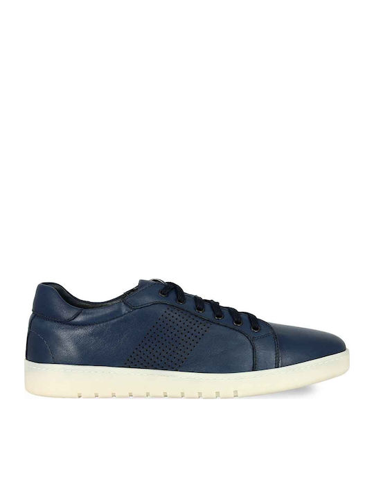Leder Herren Freizeitschuhe Blau
