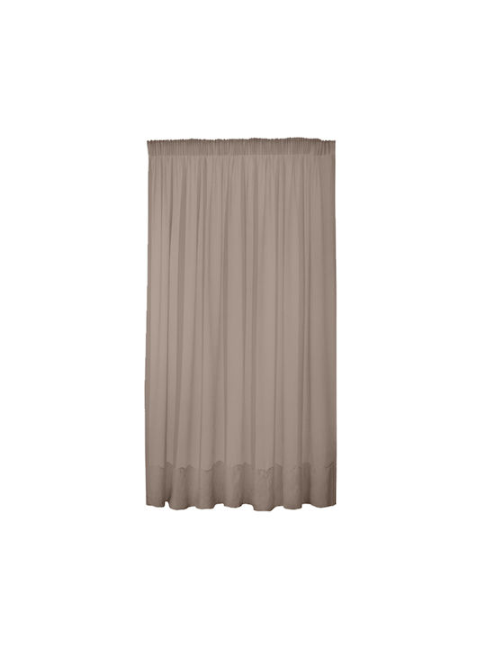 Palatex Κουρτίνα με Τρέσα Mina Coffee 300x280εκ.