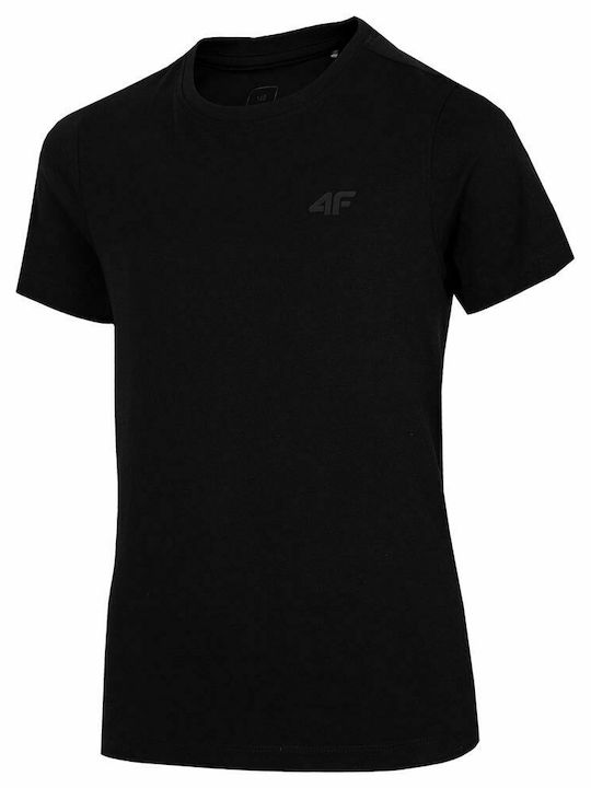 4F Παιδικό T-shirt Μαύρο