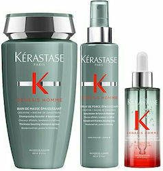 Kerastase Unisex Hair Care Set Genesis Homme Thickening Hair with Serum / Shampoo 3pcs
