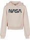 Fleece Kinder-Sweatshirt Gekürzt mit Kapuze Rosa