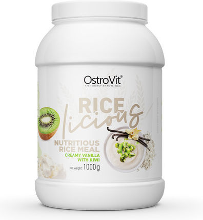 OstroVit Rice Licious Ειδικό Συμπλήρωμα Διατροφής 1000gr Creamy Vanilla Kiwi