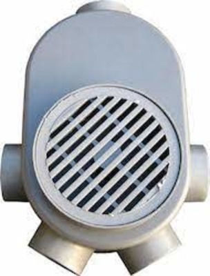 Fasoplast Plastic Sifon pardoseală cu Ieșire 50mm Argintiu