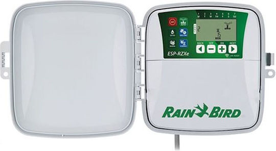 Rainbird ESP-RZXe4 LNK WiFi Ready Προγραμματιστής Ποτίσματος Πίνακα Ρεύματος 4 Στάσεων