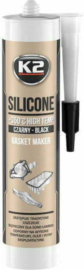 K2 Silicon Sigilant Temperatură înaltă neagra 300gr 1buc
