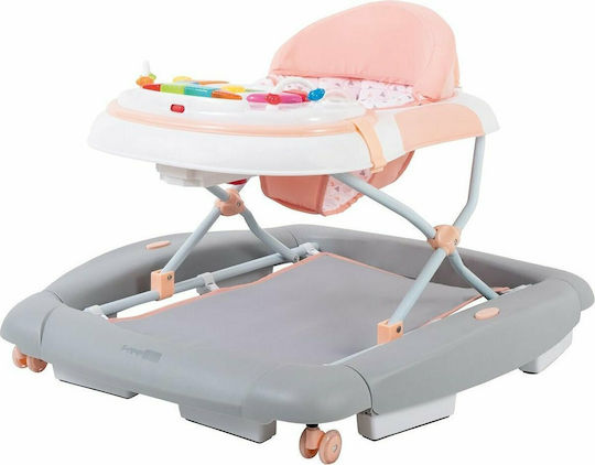 FreeOn Happy Piano Swing Baby Walker with Music for 6+ Months Pink