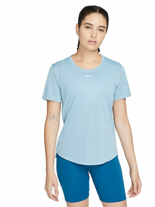 Nike One Women's T-shirt Dri-Fit Light Blue