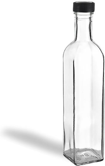 Flasche Wasser Glas mit Schraubverschluss Transparent 500ml